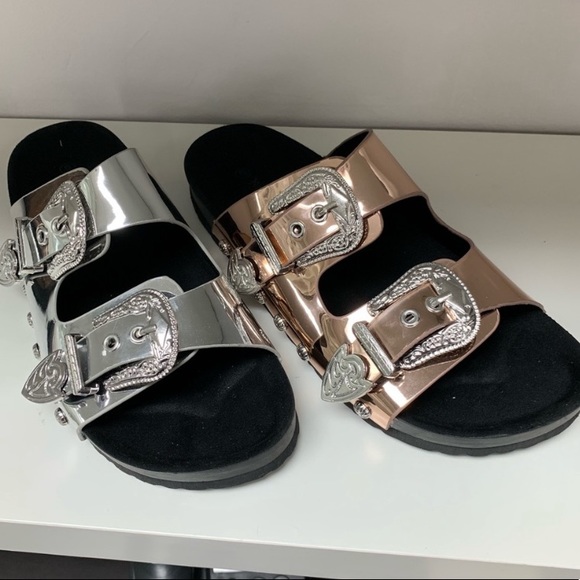 Rose gold buckle sandal - Picture 3 of 4